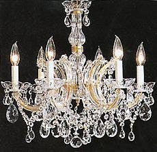 Maria Theresa Chandelier Crystal Lighting Chandeliers H 20" W 22" Trimmed With Spectra (Tm) Crystal - Reliable Crystal Quality By Swarovski - J10-26066/6Sw