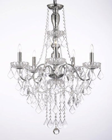 Elegant 5 Light Crystal Chandelier Pendant Lighting Fixture Light Lamp - J10-3/26017/5
