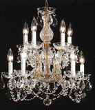 Swarovski Crystal Trimmed Chandelier Chandelier Lighting H22"Xw20" - A83-500/10Sw