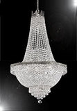 Swarovski Crystal Trimmed French Empire Chandelier Lighting- Great for the Dining Room, Foyer, Entry Way, Living Room H50" X W24" - A500-C7/CS/870/9SW