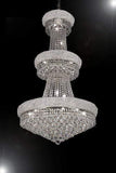 Set of 3-1 French Empire Crystal Chandelier Chandeliers H50" X W30" and 2 Empire Empress Crystal(tm) Wall Sconce Lighting W 12" H 17" - 1EA-CS/541/24+2EA-C121-1800W12SC