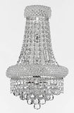 Set of 3-1 French Empire Crystal Chandelier Chandeliers H50" X W30" and 2 Empire Empress Crystal(tm) Wall Sconce Lighting W 12" H 17" - 1EA-CS/541/24+2EA-C121-1800W12SC