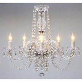 Swarovski Crystal Trimmed Chandelier Chandelier H25" X W24" - A46--384/5Sw