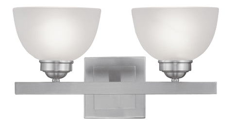 Livex Somerset 2 Light Brushed Nickel Bath Light - C185-4202-91