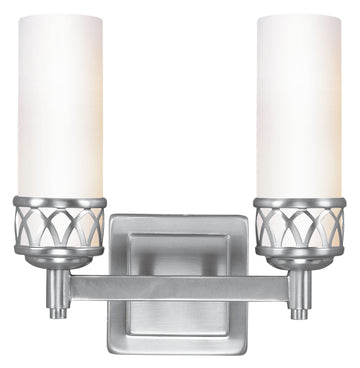 Livex Westfield 2 Light Brushed Nickel Bath - C185-4722-91