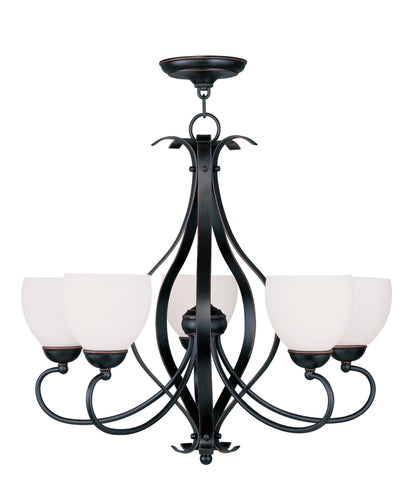 Livex Brookside 5 Light Olde Bronze Chandelier - C185-4765-67