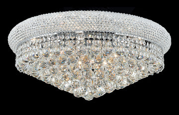 C121-1800F24C By REGENCY - Primo Collection Polished Chrome Finish Flush Semi-Flush Lighting