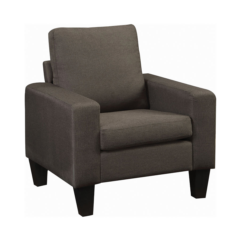 Set of 3 - Bachman Track Arm Upholstered Sofa + Loveseat Grey - D300-10038