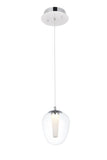 ZC121-5106D1C - Regency Lighting: Ivy 1 light in Chrome Pendant