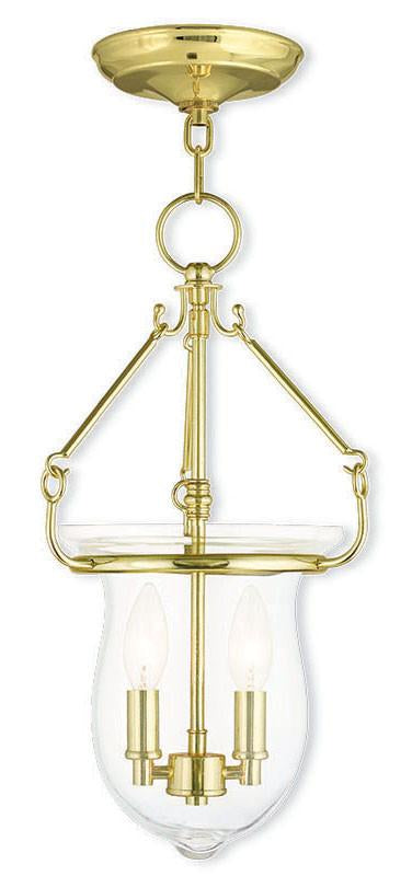 Livex Canterbury 2 Light Polished Brass Pendant - C185-50294-02