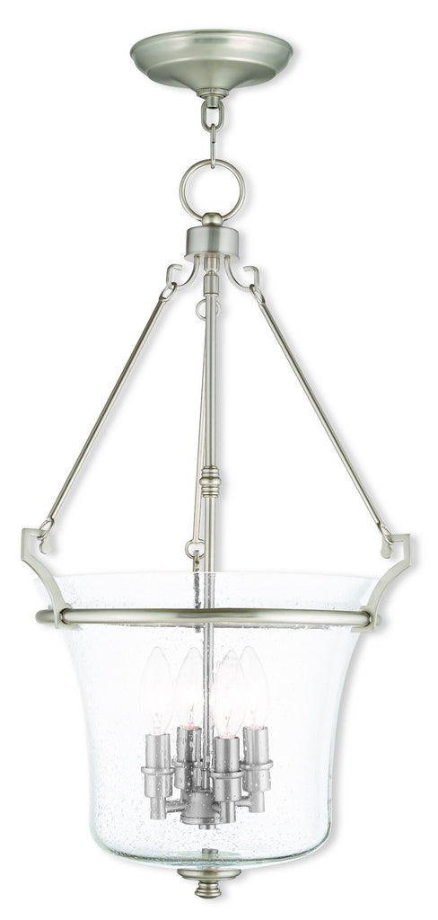 Livex Buchanan 4 Light Brushed Nickel Pendant - C185-50406-91