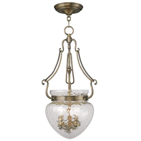 Livex Duchess 3 Light Antique Brass Chain Lantern  - C185-5043-01