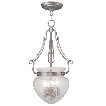 Livex Duchess 3 Light Brushed Nickel Chain Lantern  - C185-5043-91