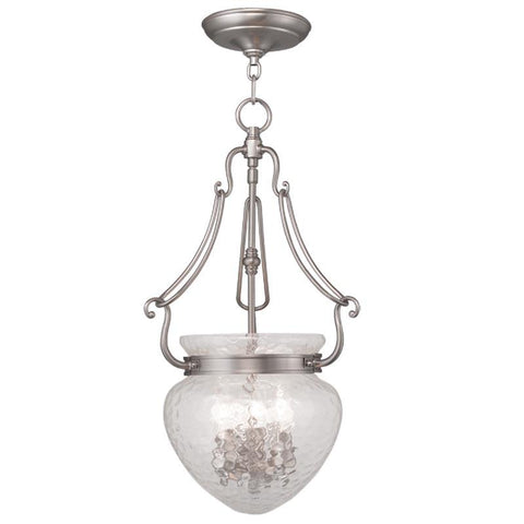 Livex Duchess 3 Light Brushed Nickel Chain Lantern  - C185-5043-91