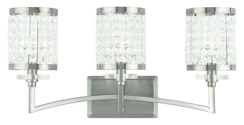 Livex Grammercy 3 Light Brushed Nickel Bath Light - C185-50563-91