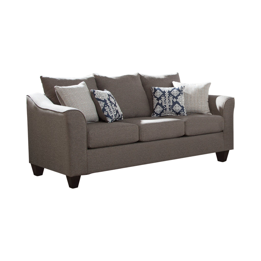 Set of 3 - Salizar Flared Arm Sofa +Loveseat +Chair Grey - D300-10071