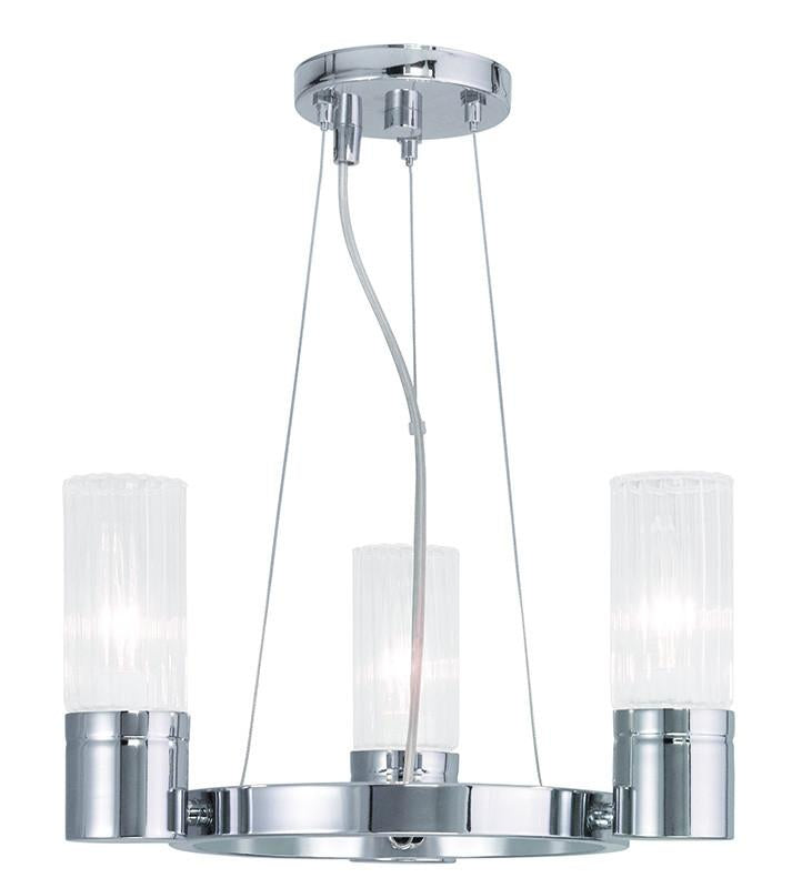 Livex Midtown  3 Light Polished Chrome Mini Chandelier - C185-50693-05