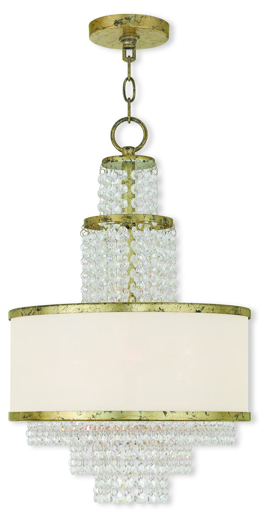 Livex Prescott 3 Light Winter Gold Mini Chandelier - C185-50784-28