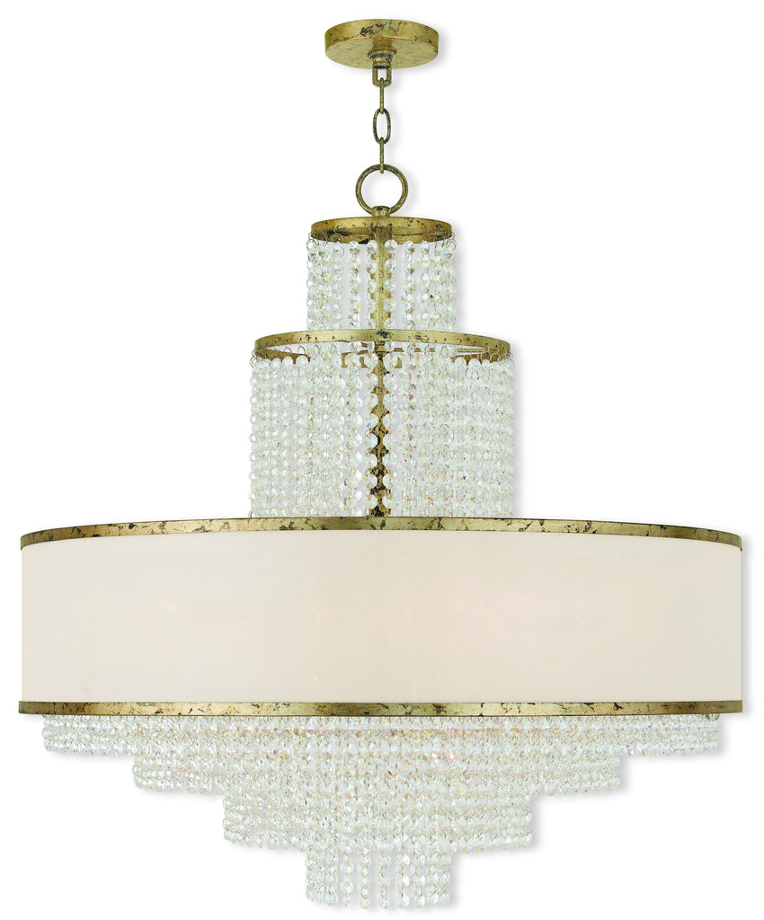 Livex Prescott 8 Light Winter Gold Chandelier - C185-50788-28