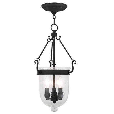 Livex Jefferson 3 Light Black Chain Lantern  - C185-5083-04