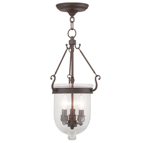 Livex Jefferson 3 Light Imperial Bronze Chain Lantern  - C185-5083-58