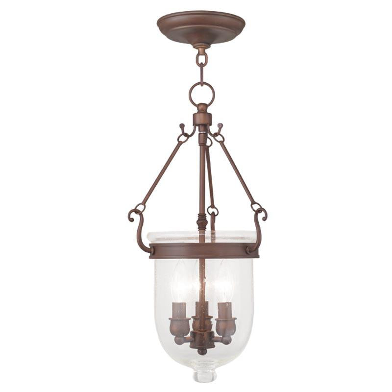 Livex Jefferson 3 Light Vintage Bronze Chain Lantern  - C185-5083-70