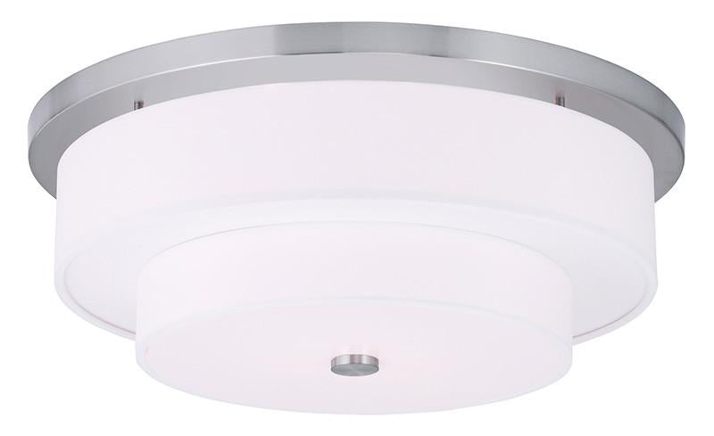 Livex Meridian  4 Light Brushed Nickel Ceiling Mount - C185-50866-91