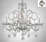 Swarovski Crystal Trimmed Chandelier All Crystal Chandelier With Crystal Balls - A46-B6/385/5 Sw