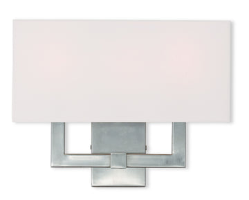 Livex Hollborn 3 Light Brushed Nickel Wall Sconce - C185-51104-91