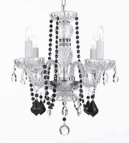 Crystal Chandelier Lighting With Black Color Crystal - J10-Blackb2/26098/4