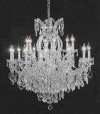 Set of 2-1 Chandelier Crystal Lighting Chandeliers - Great for The Dining Room, Foyer, Living Room! H30 X W28 and 1 Chandelier Crystal Lighting Empress Crystal (TM) H38" W37" - CS/21532/12+1 + CS/1/21510/15+1