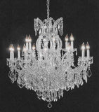 Set of 2-1 Chandelier Crystal Lighting Chandeliers - Great for The Dining Room, Foyer, Living Room! H30 X W28 and 1 Chandelier Crystal Lighting Empress Crystal (TM) H38" W37" - CS/21532/12+1 + CS/1/21510/15+1 A500-