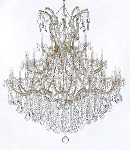 Large Foyer/Entryway Maria Theresa Empress Crystal (Tm) Chandelier Chandeliers Lighting! H 60" W 52" Dressed with Diamond Cut Crystal! - GB104-B12/2756/36+1-DC