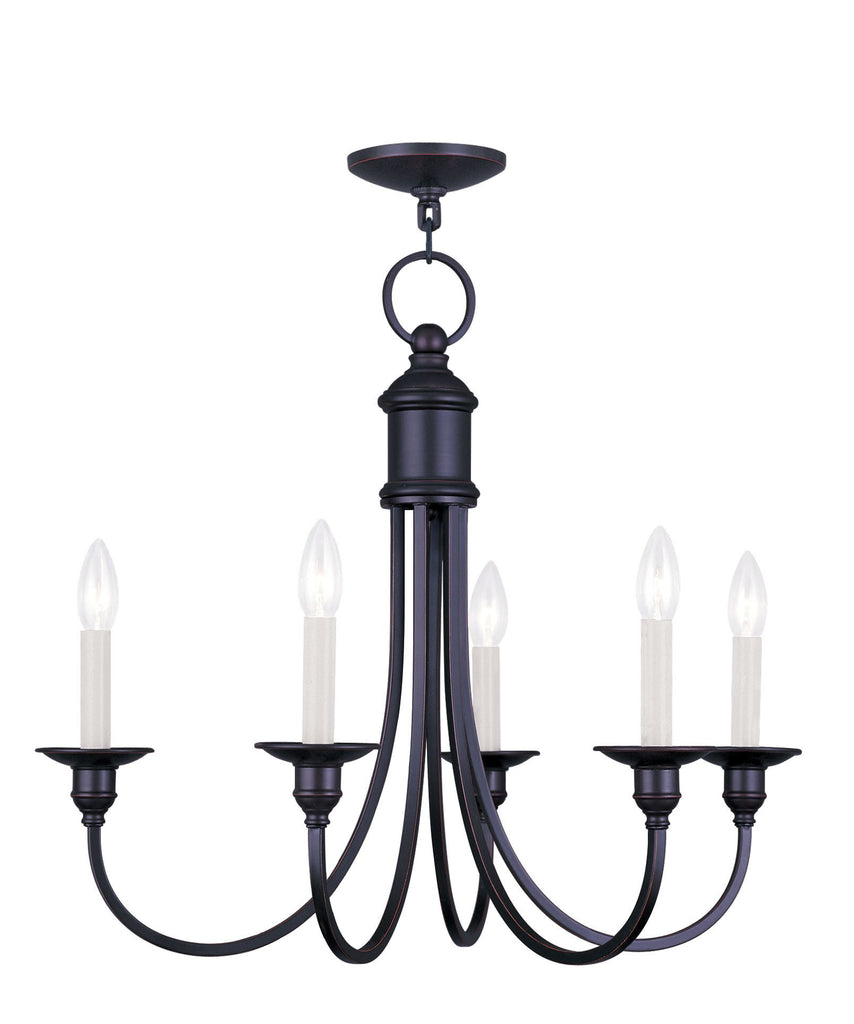 Livex Cranford 5 Light Olde Bronze Chandelier - C185-5145-67