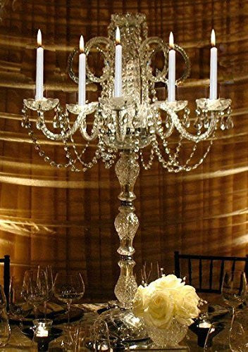 Set Of 15 Wedding Candelabras Candelabra Centerpiece Centerpieces - Great For Special Events - Set Of 15 - G46-545/5-Set Of 15