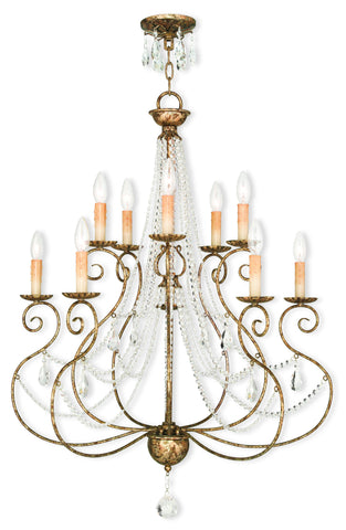 Livex Isabella 5 Light + 5 Light EB Chandelier - C185-51909-36