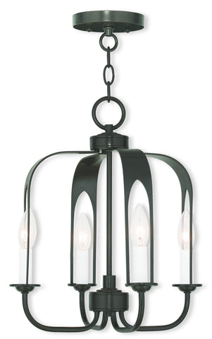 Livex Addison 4 Light EBZ Mini Chandelier/Flush Mount - C185-51934-92