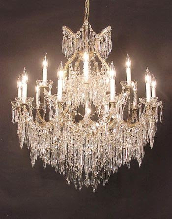 Chandelier U Drops Chandeliers Waterfall H38" X W37" - Go-A83-U1511/15+1