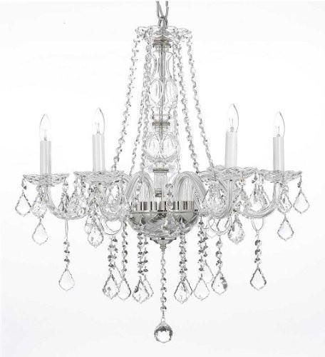 Crystal Chandelier Lighting H25" X W24" - G46-B26/384/5