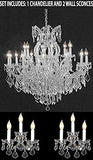 Swarovski 3Pc Lighting Set - Crystal Chandelier And 2 Wall Sconces - 1Ea Cs/1/21510/15+1 2Ea Cs/2813/3Sw A500-