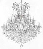 Large Foyer/Entryway Maria Theresa Empress Crystal (tm) Chandelier Chandeliers Lighting! H 60" W 52" Dressed with Diamond Cut Crystal! - A500-SILVER/B12/2756/36+1-DC