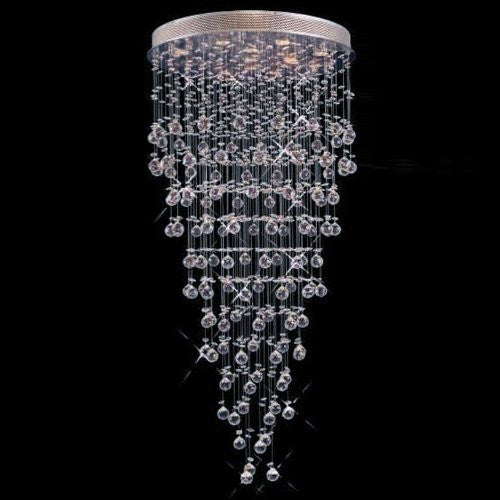 Modern Contemporary Chandelier "Rain Drop" Chandeliers Lighting With Crystal Balls W 36" X H 90" - F93-815/22