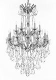 Swarovski Crystal Trimmed Chandelier Maria Theresa Crystal Chandelier Chandeliers Lighting H 50" X W 30" - Great For Dining Room Entryway Or Living Room - A500-B13/Cs/152/18Sw
