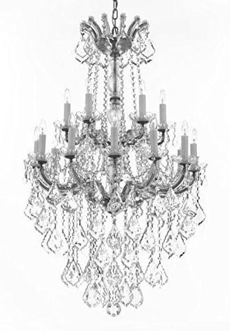 Maria Theresa Crystal Chandelier Chandeliers Lighting H 50" X W 30" - Great For Dining Room Entryway Or Living Room - A83-B13/Cs/152/18