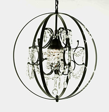 Spherical Orb Crystal Chandelier Lighting H17.5" W17.5" - J10-B64/26030/1