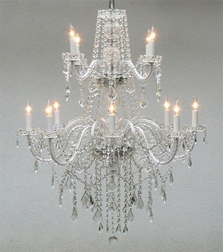 Authentic All Crystal Chandelier Lighting - J10-3/26048/8+4