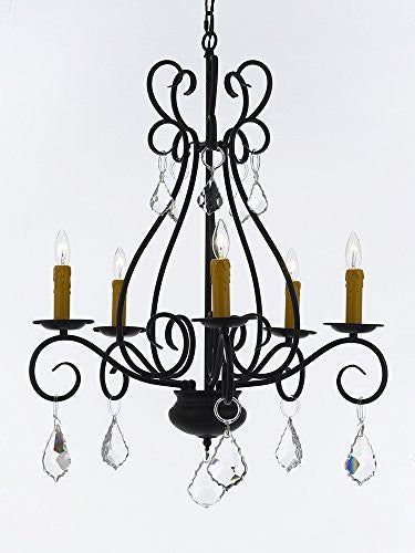 Wrought Iron Chandelier Crystal Lighting Empress Crystal (Tm) Chandeliers H25.5" W25.5" - P7-B7/441/5