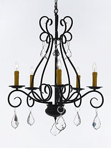 Wrought Iron Chandelier Crystal Lighting Empress Crystal (Tm) Chandeliers H25.5" W25.5" - P7-B7/441/5