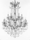 Swarovski Crystal Trimmed Chandelier Maria Theresa Crystal Chandelier Chandeliers Lighting H 36" X W 28" - Great For Dining Room Entryway Or Living Room - A500-B12/Cs/152/18Sw