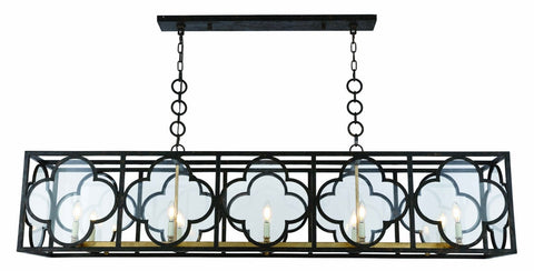 ZC121-1526G67ACCG - Urban Classic: Trinity 10 light Aged Copper&Golden Iron Chandelier